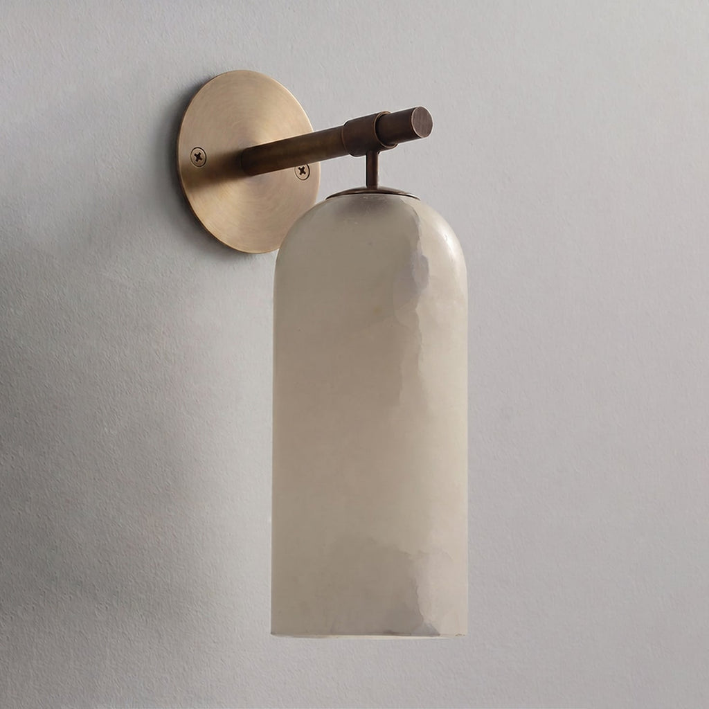 Pillar Alabaster Wall Sconce