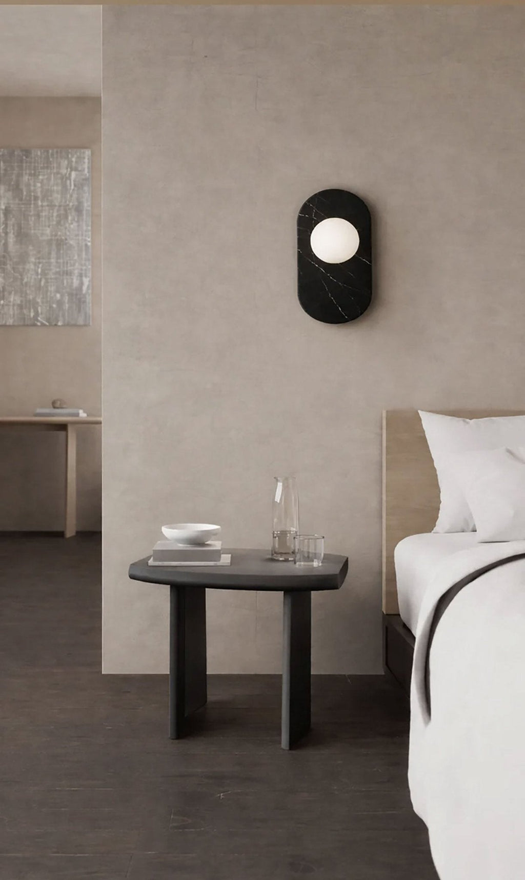 Plinto Marble Wall Sconce