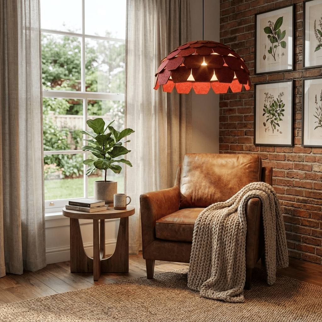 Plume Felt Pendant Lamp