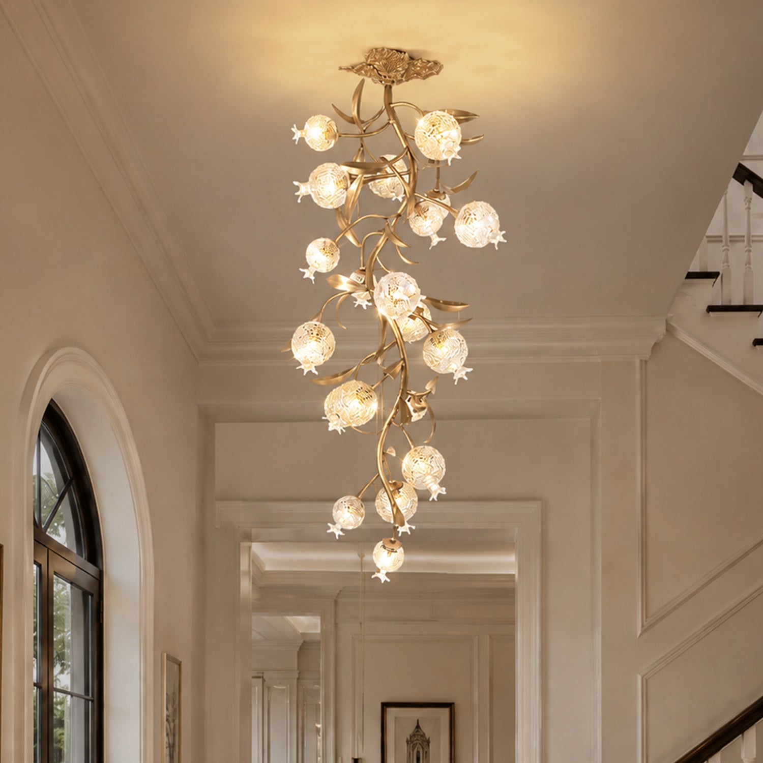 Pomegranate Brass Ceiling Lamp