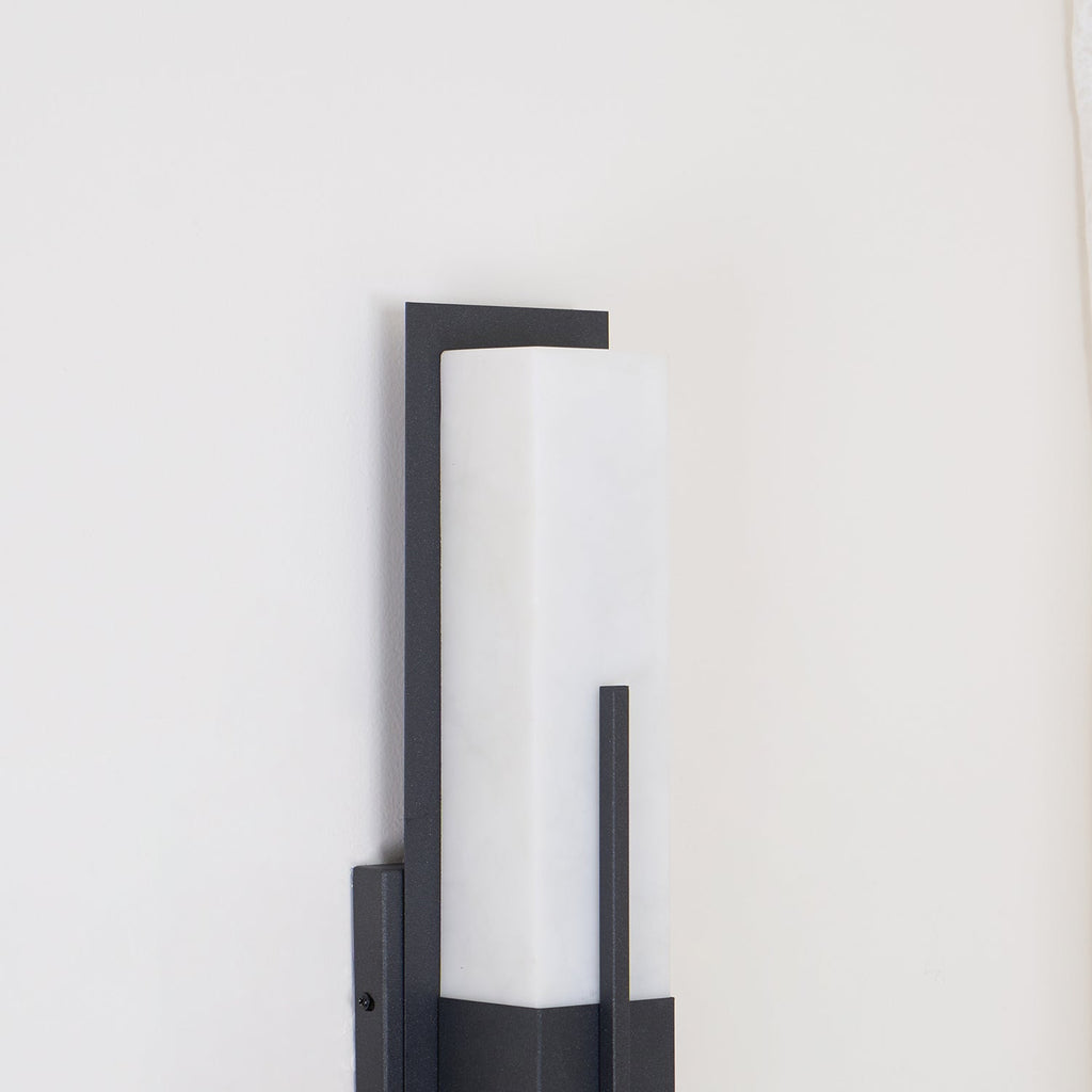 Possini Outdoor Alabaster Wall Light