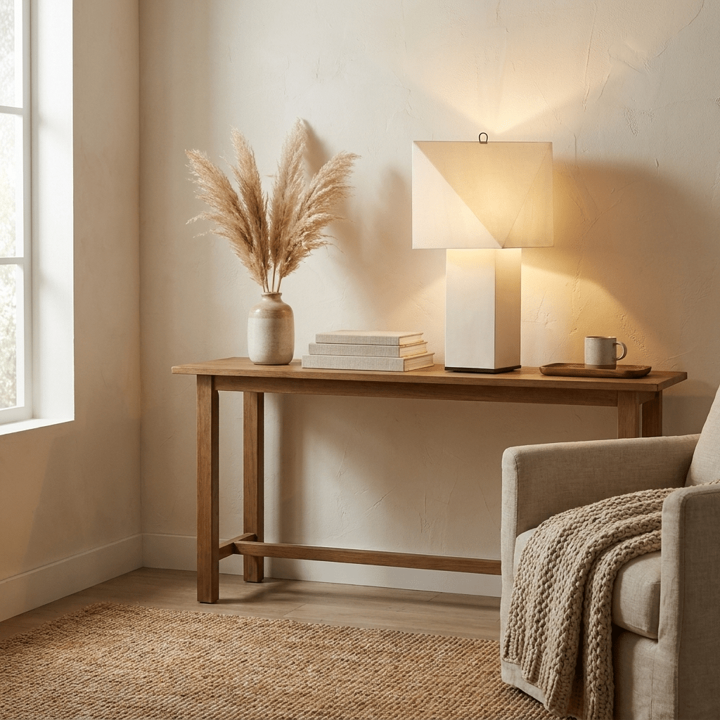 Quadrella Paper Shade Table Lamp