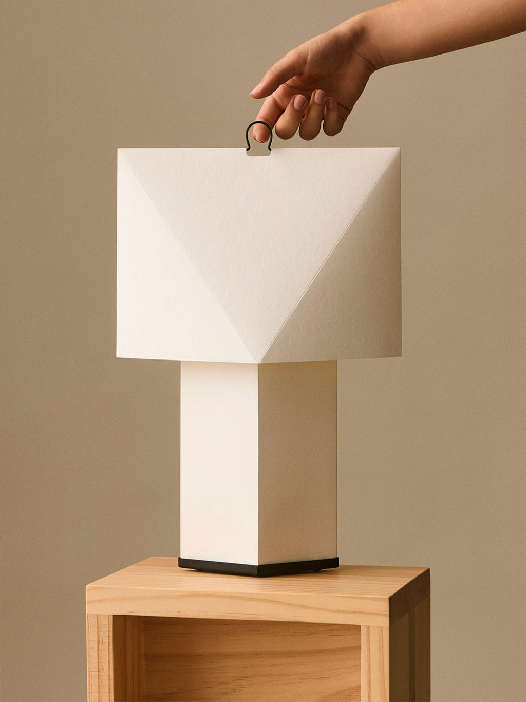 Quadrella Paper Shade Table Lamp