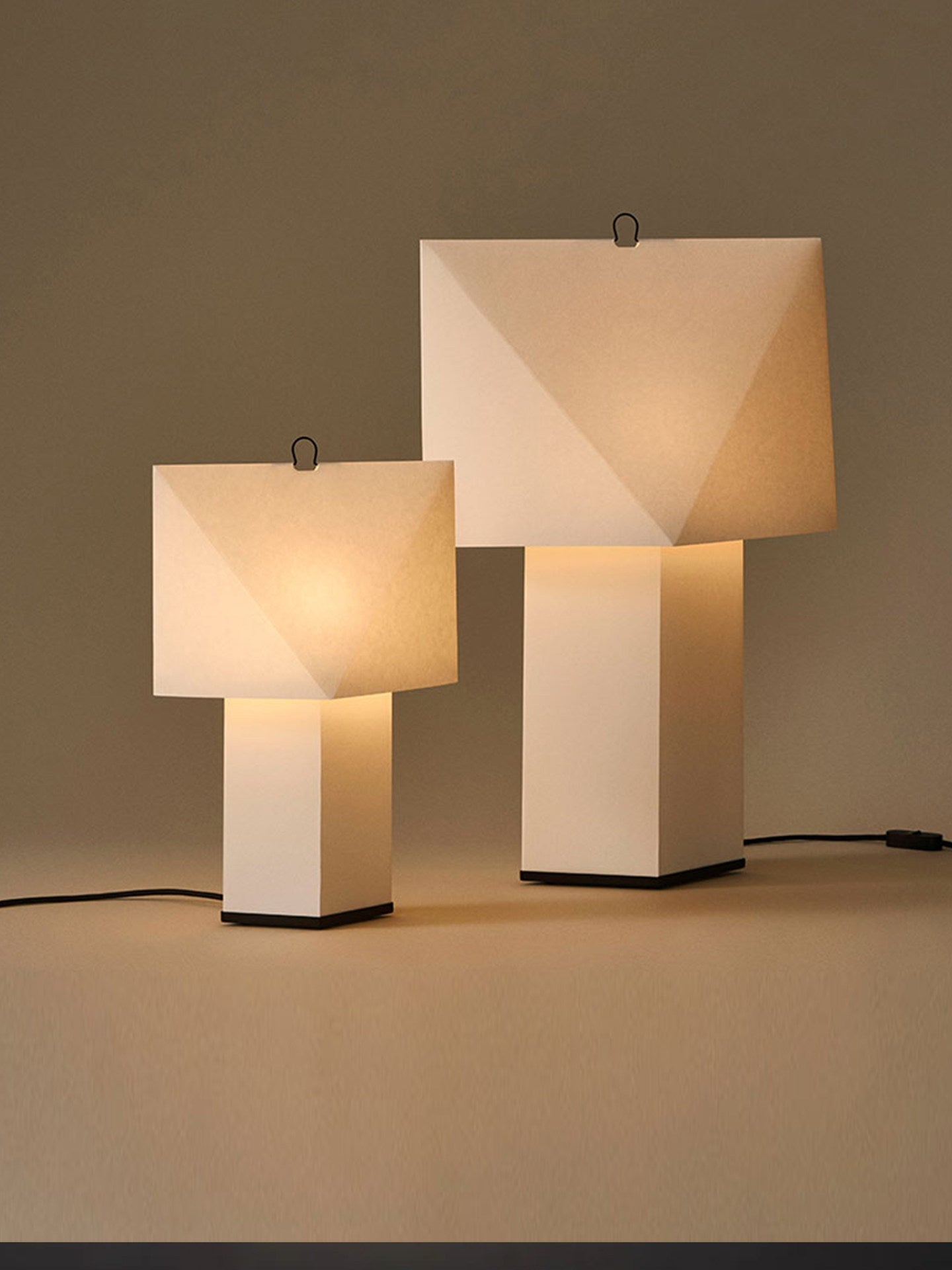 Quadrella Paper Shade Table Lamp