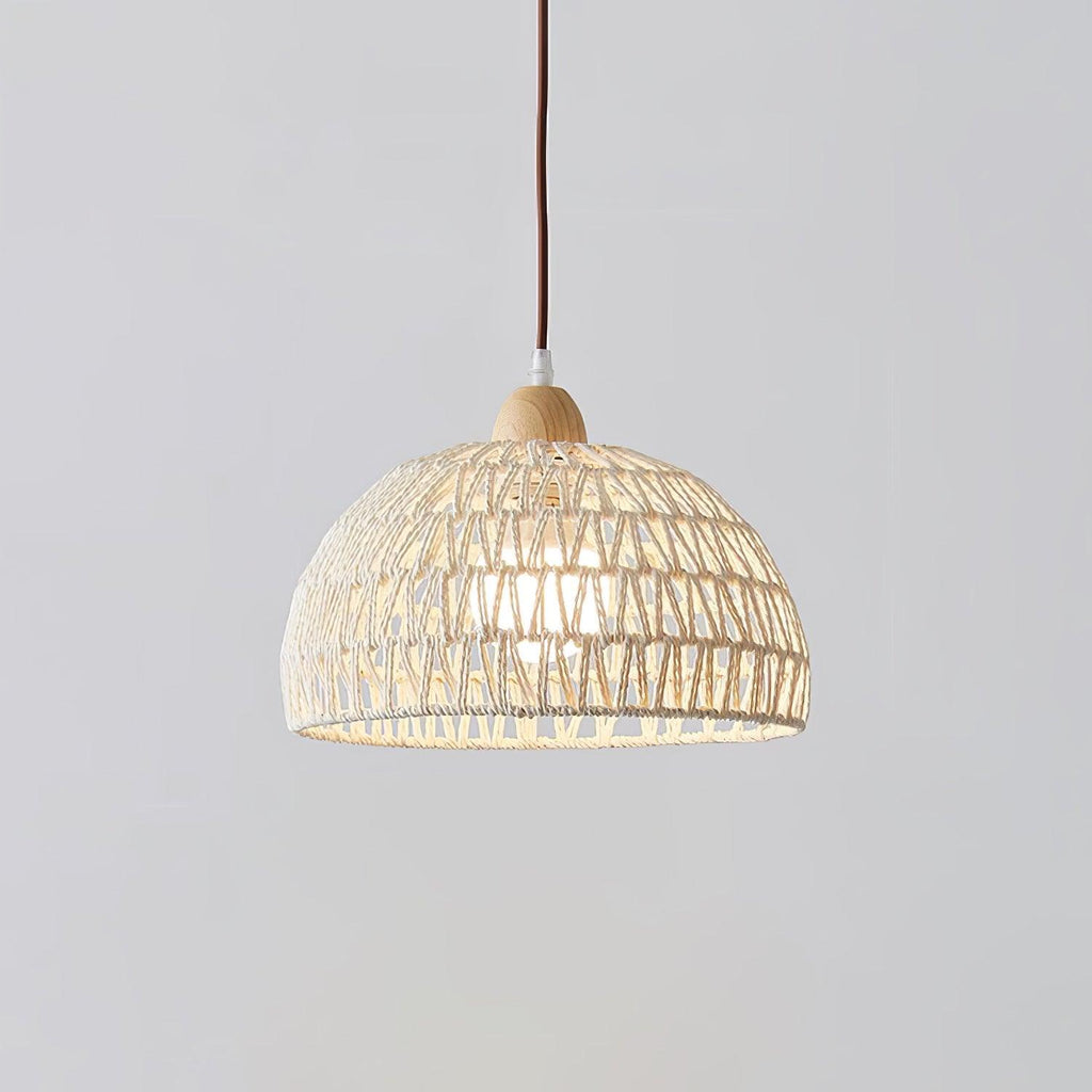 Rattan Arch Swag Pendant Lamp