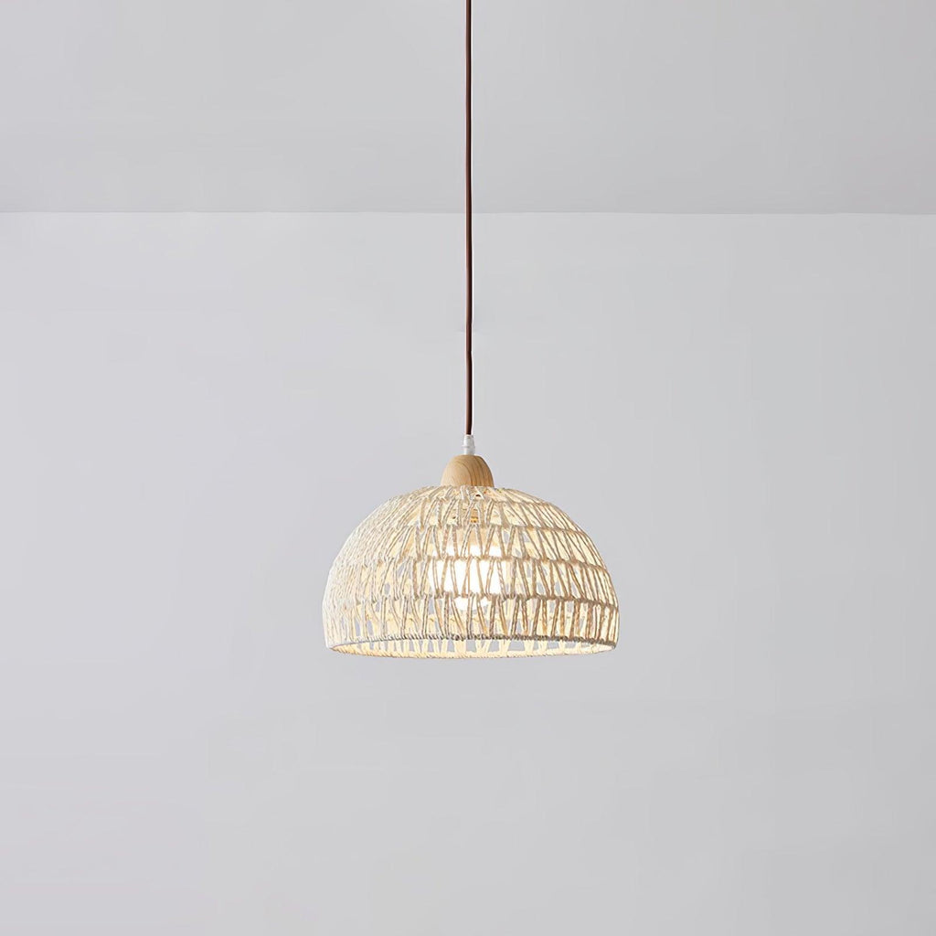 Rattan Arch Swag Pendant Lamp