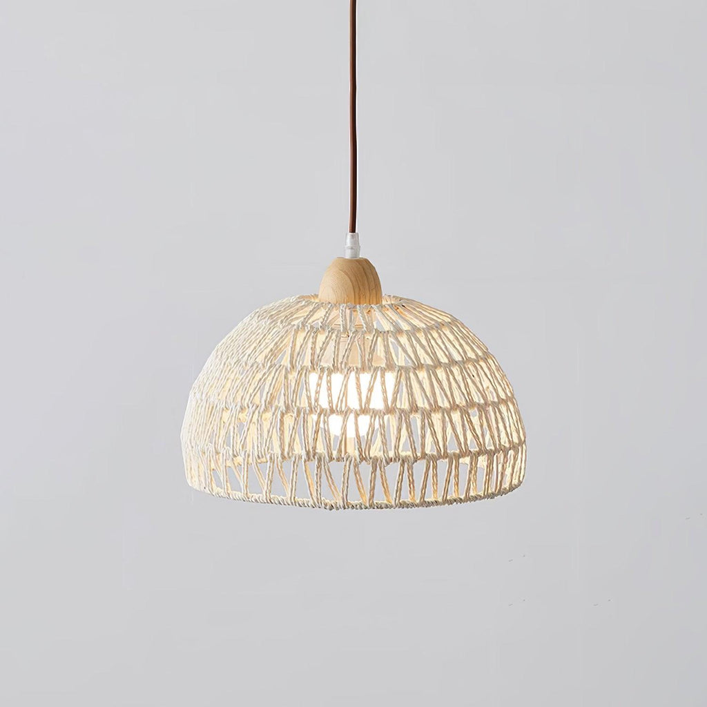 Rattan Arch Swag Pendant Lamp