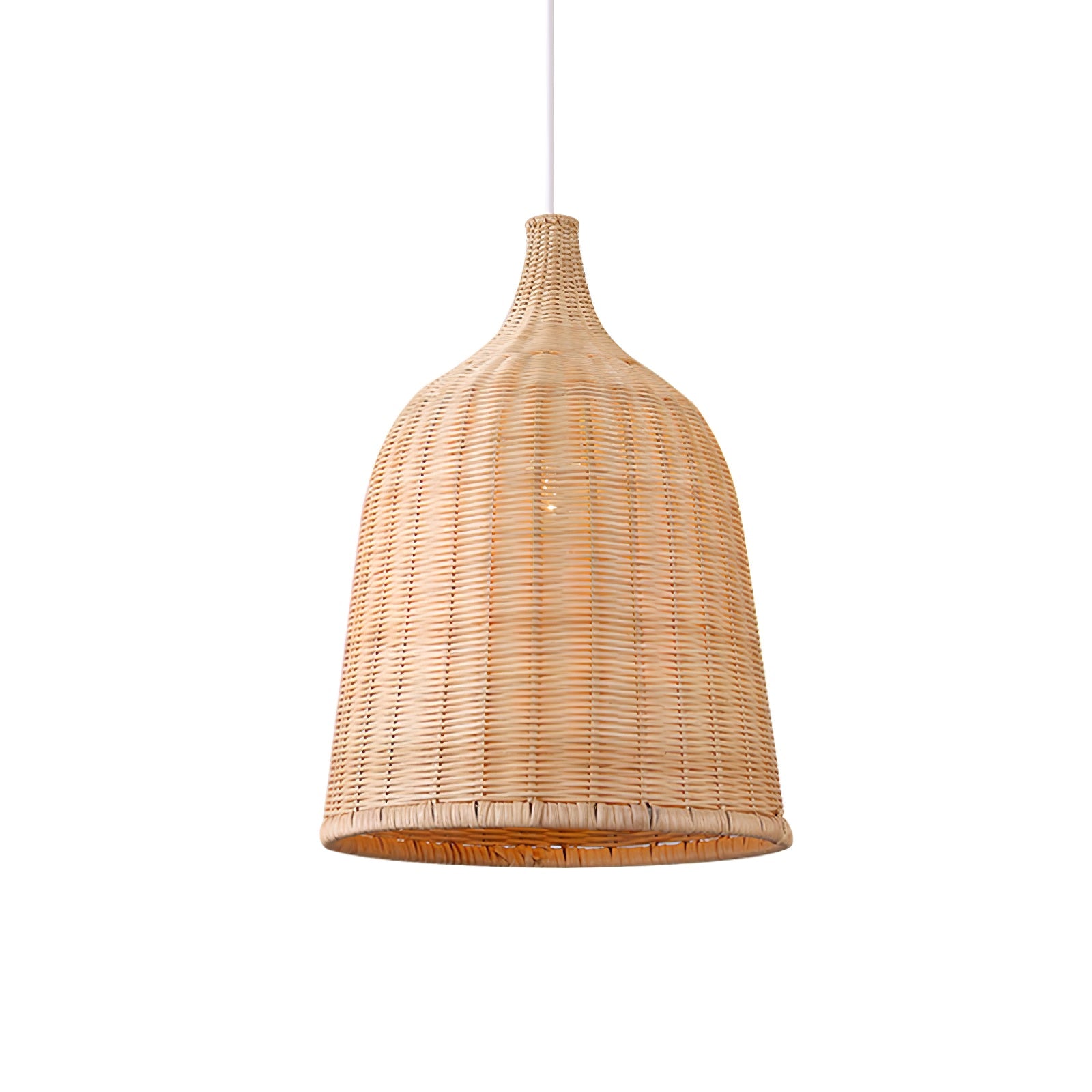 Rattan Bell Pendant Light