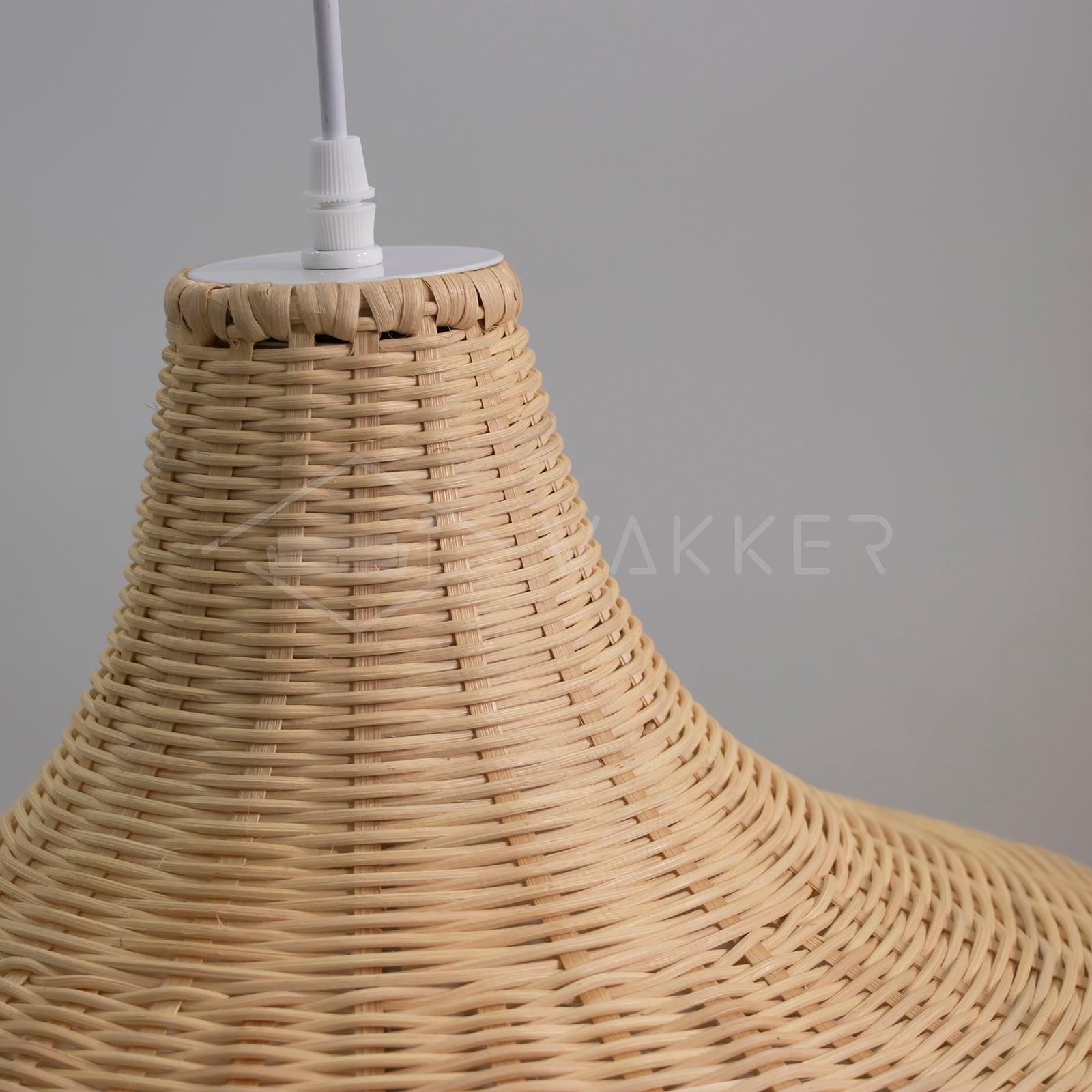 Rattan Bell Pendant Light