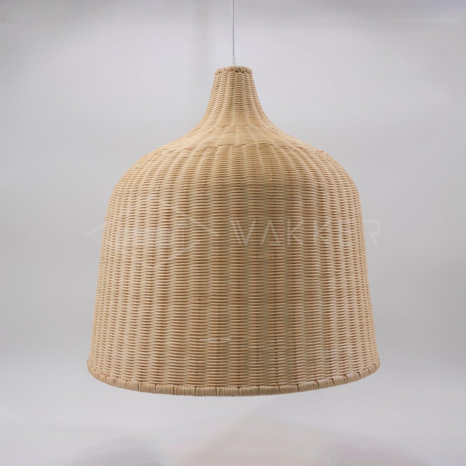 Rattan Bell Pendant Light