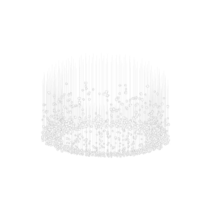 Raw Crystal Customize Chandelier
