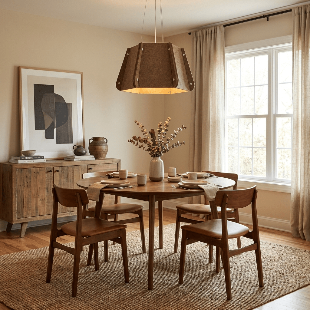 Repose Paneled Acoustic Pendant Light