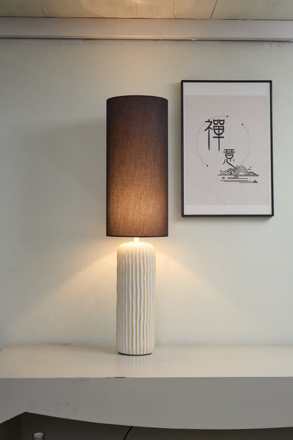 Reed Pillar Table Lamp