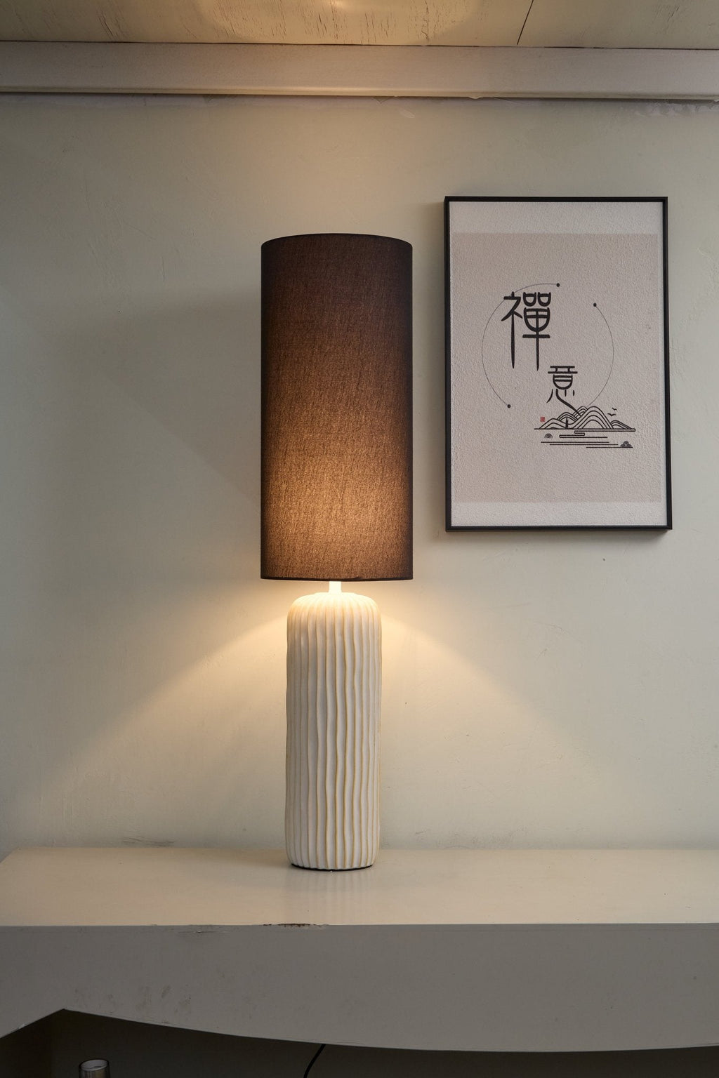 Reed Pillar Table Lamp