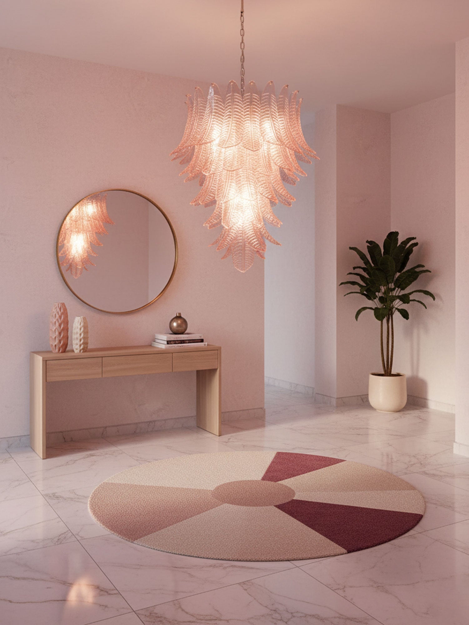 Rosalind Glass Chandelier