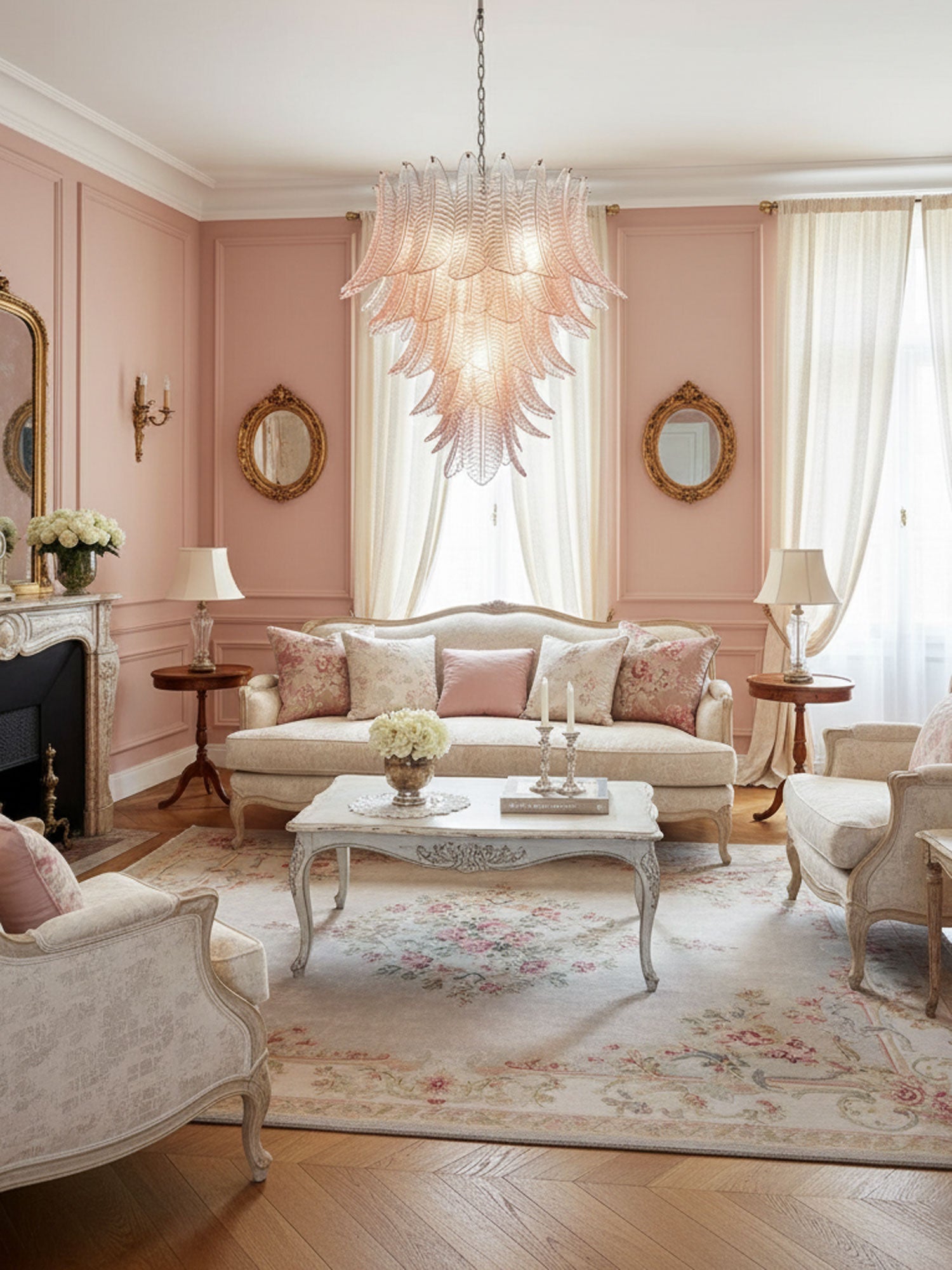 Rosalind Glass Chandelier