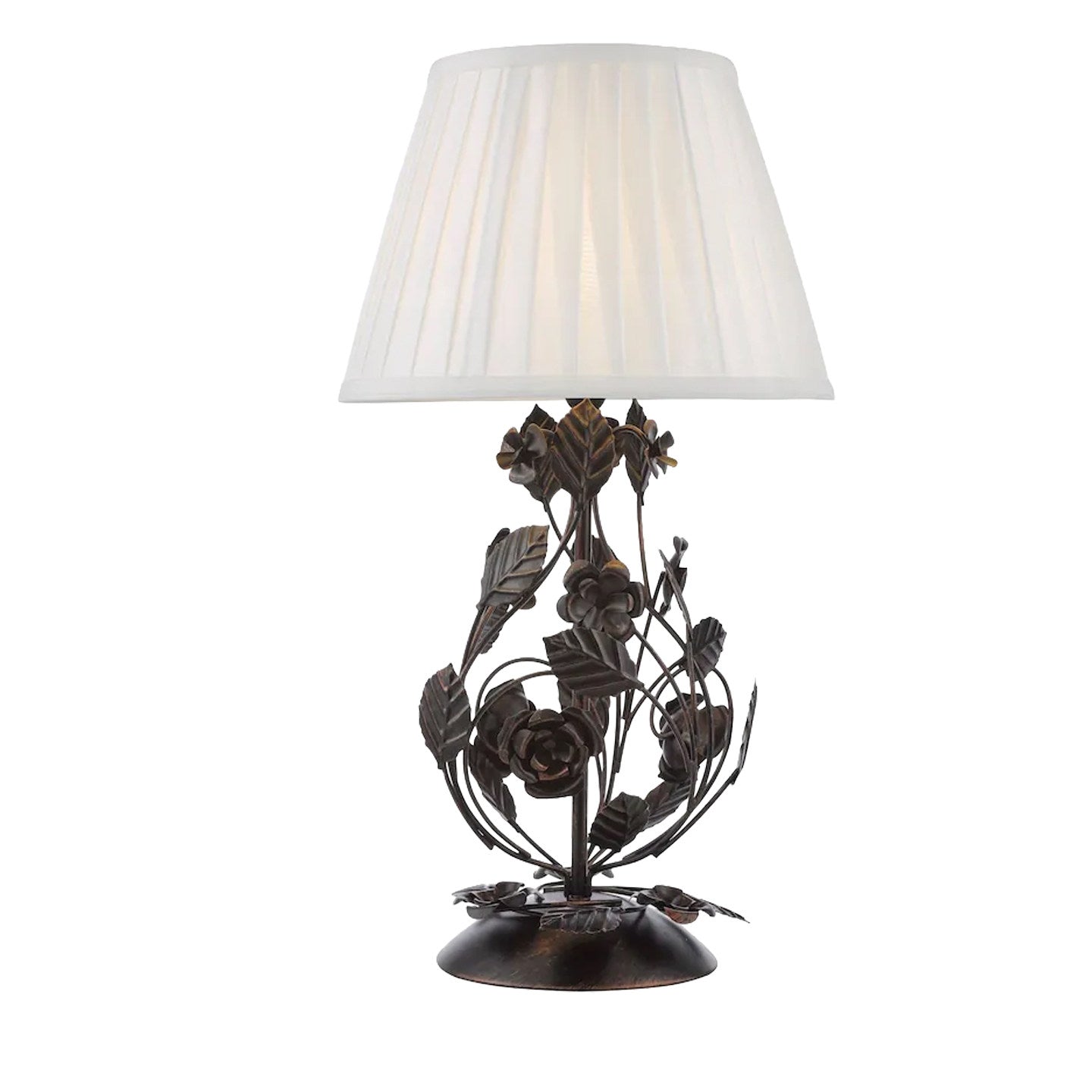 Rosaspina Wrought Iron Rose Table Lamp