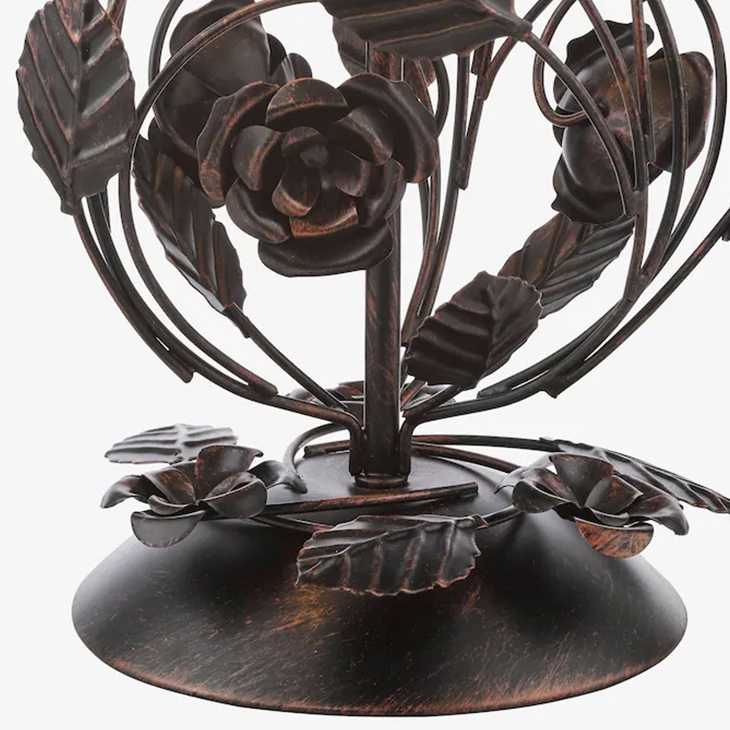 Rosaspina Wrought Iron Rose Table Lamp