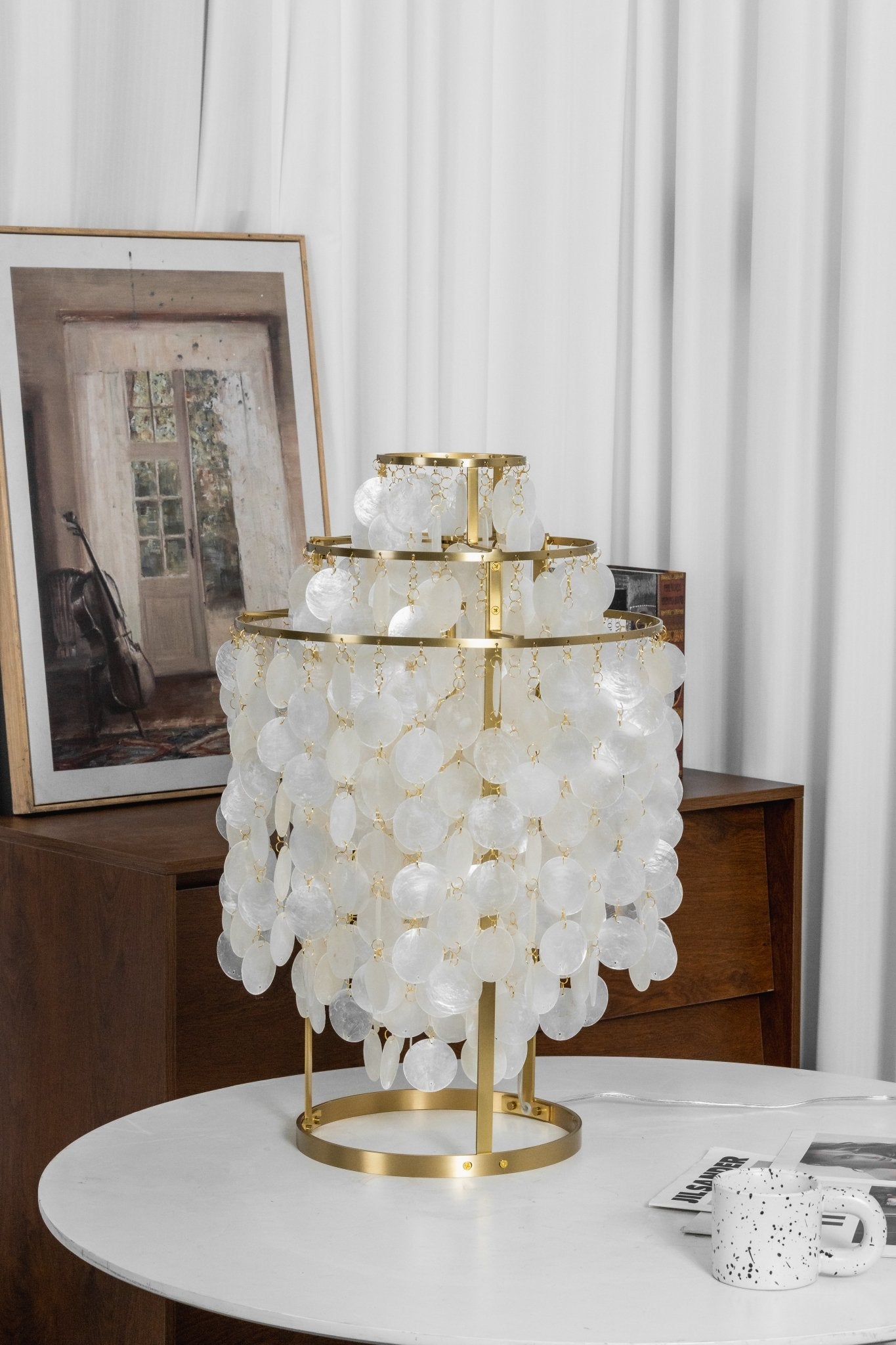 Round Shell Table Lamp