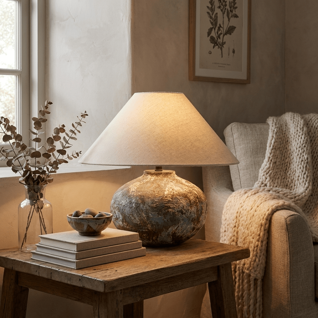 Ruggine Distressed Ceramic Table Lamp