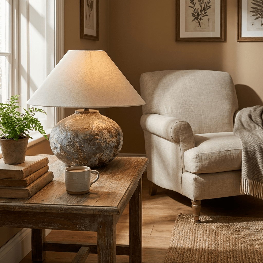 Ruggine Distressed Ceramic Table Lamp