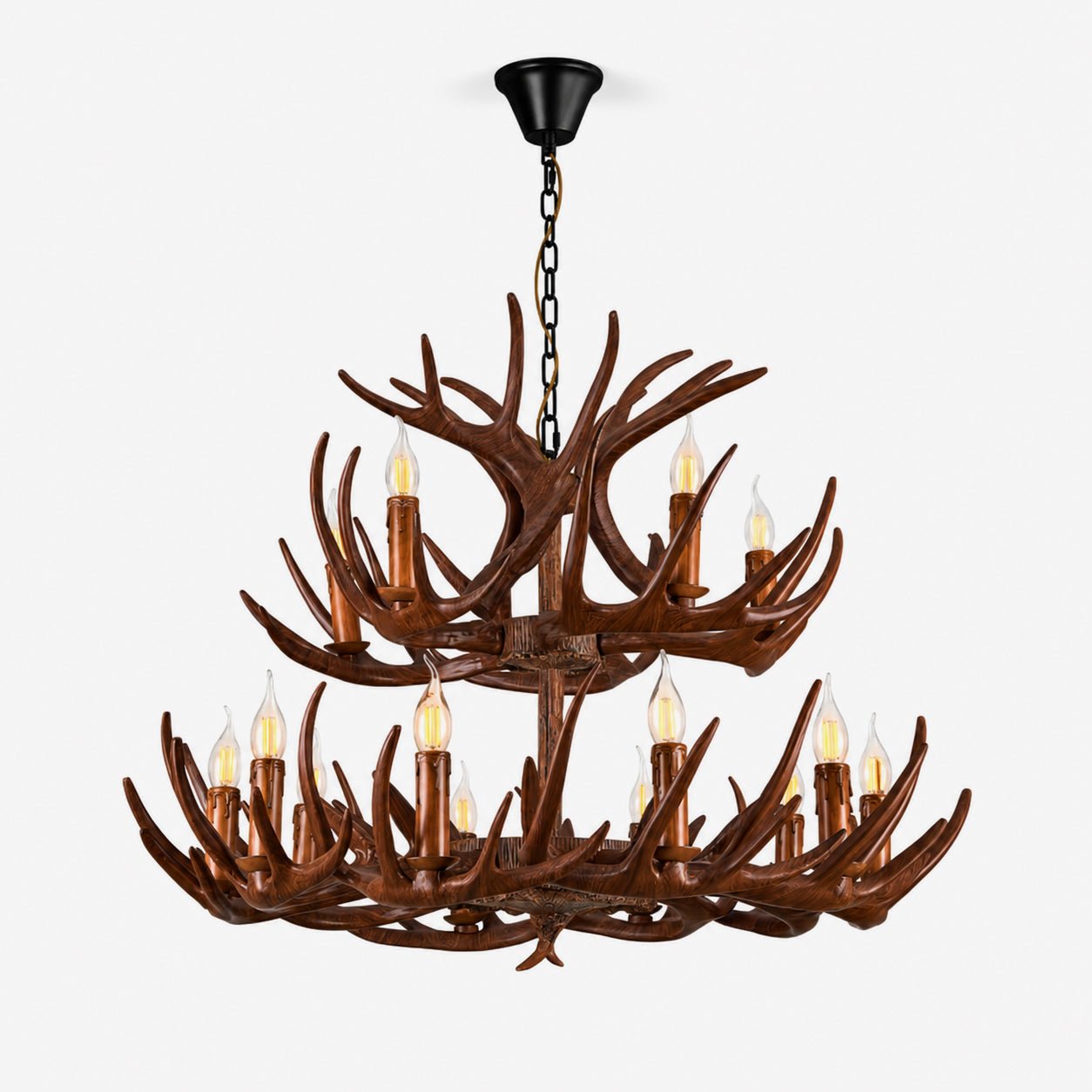 Rustic Antler Lodge Chandelier