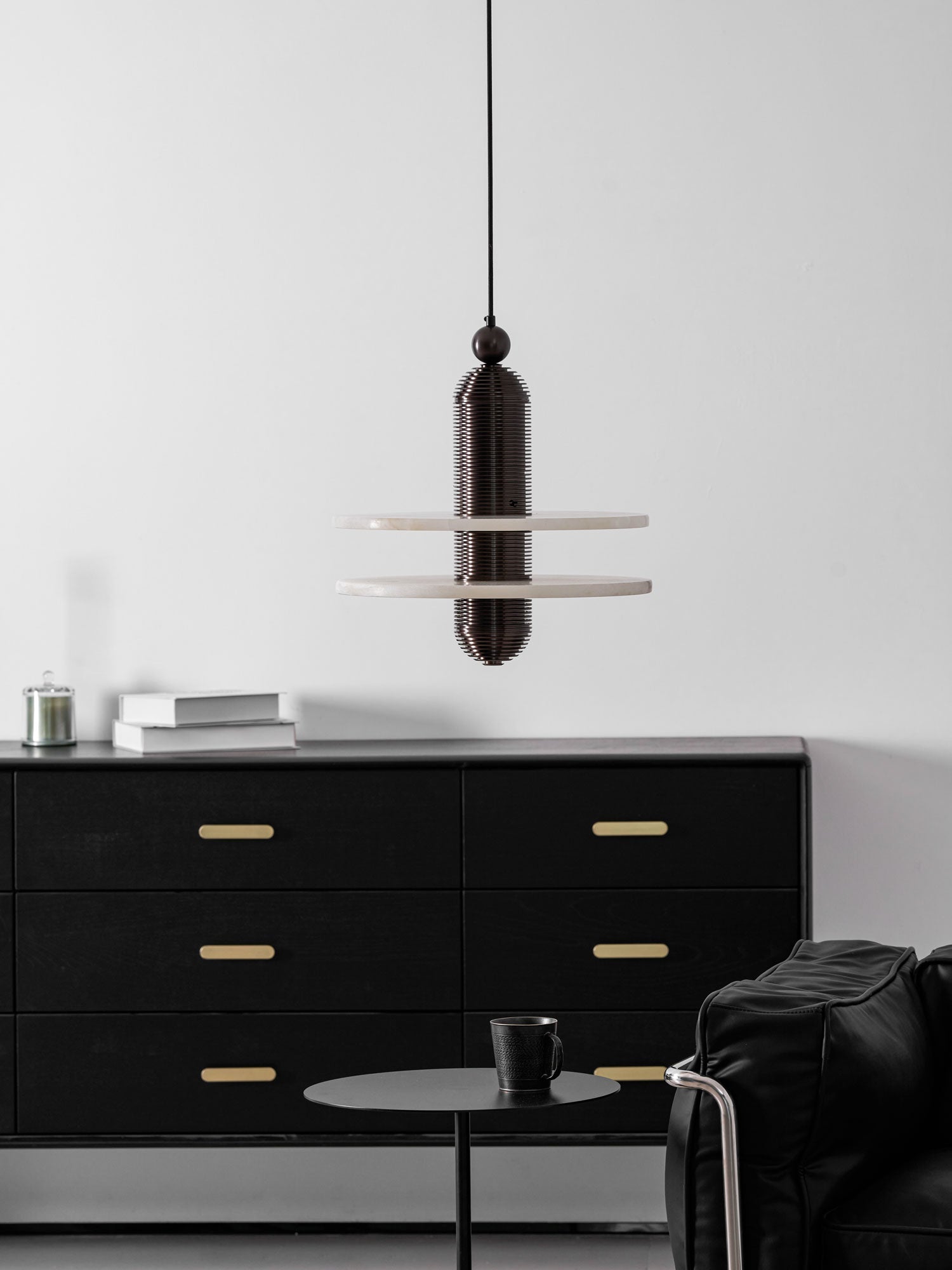 Saturn Alabaster Pendant Light