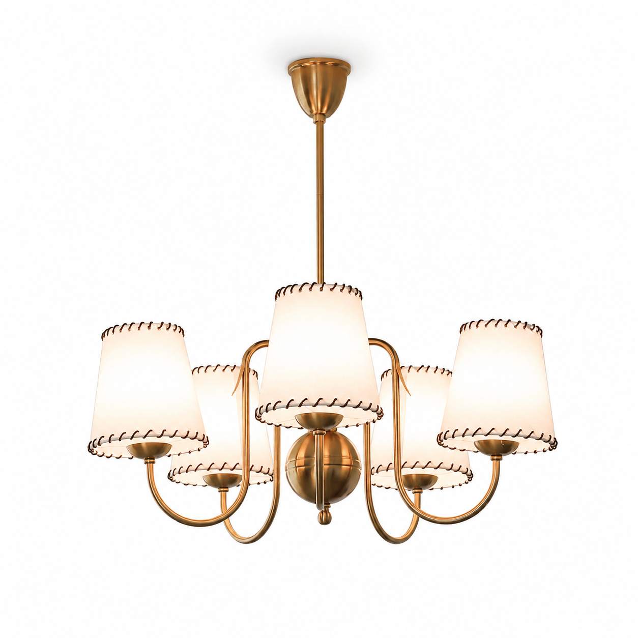 Scalloped Shade Chandelier