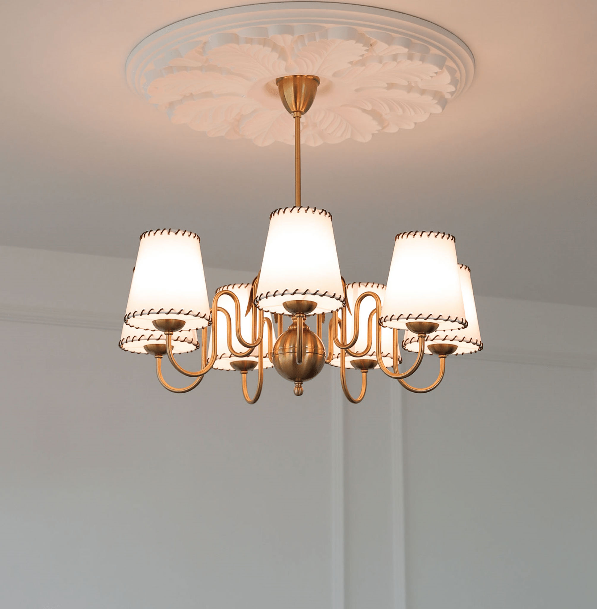 Scalloped Shade Chandelier