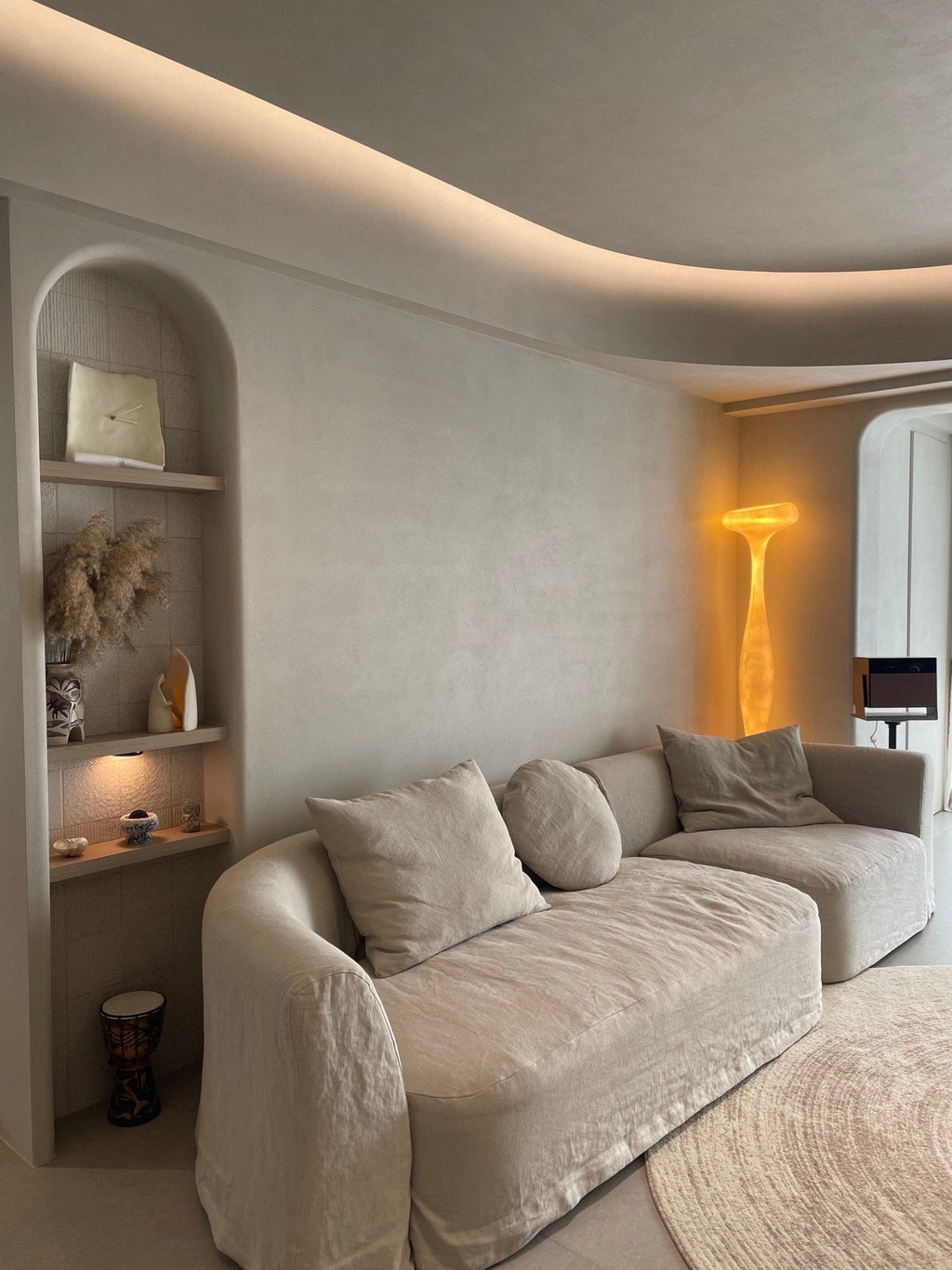 Sculptural Tall Floor Lamp