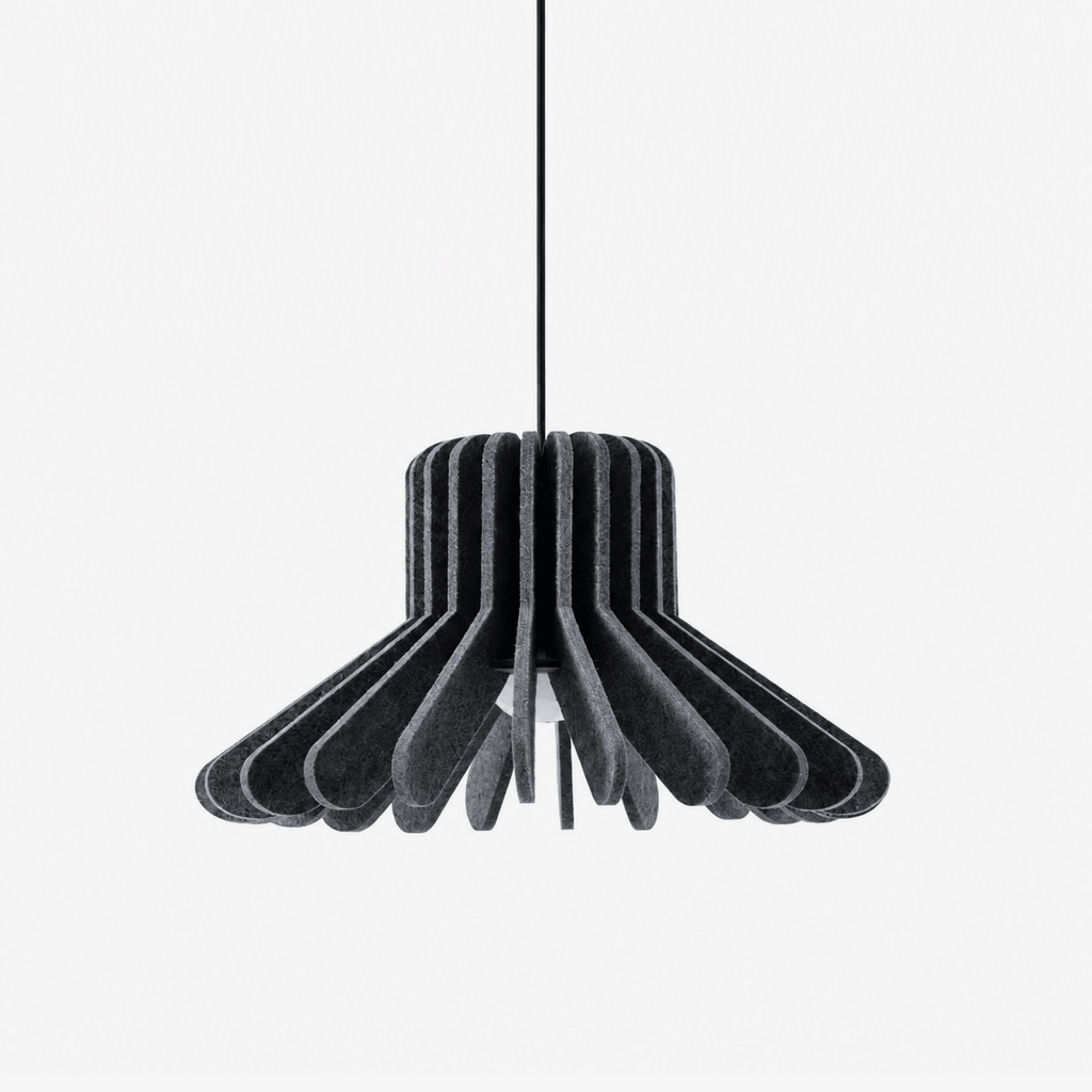 Sculptural Layered Felt Pendant Lamp