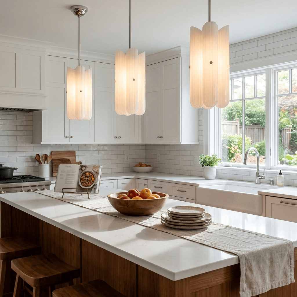 Seraphine Fluted Glass Pendant Light