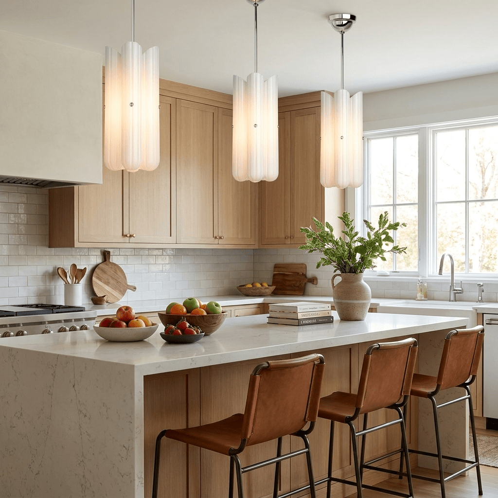 Seraphine Fluted Glass Pendant Light