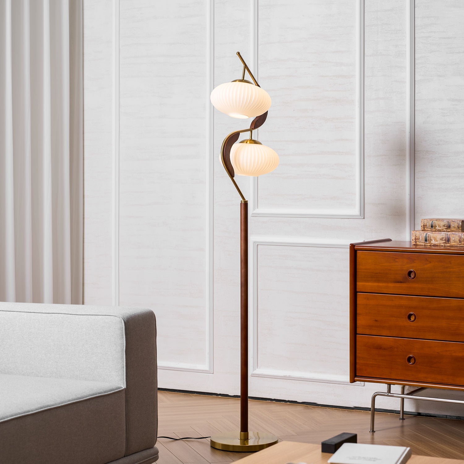 Serenita Double Shade Floor Lamp