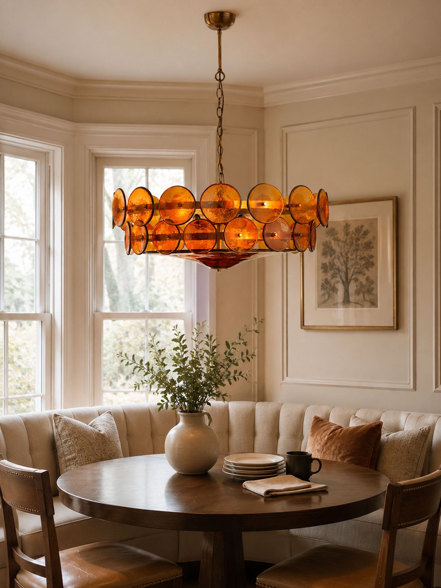 Solaris Disc Murano Chandelier