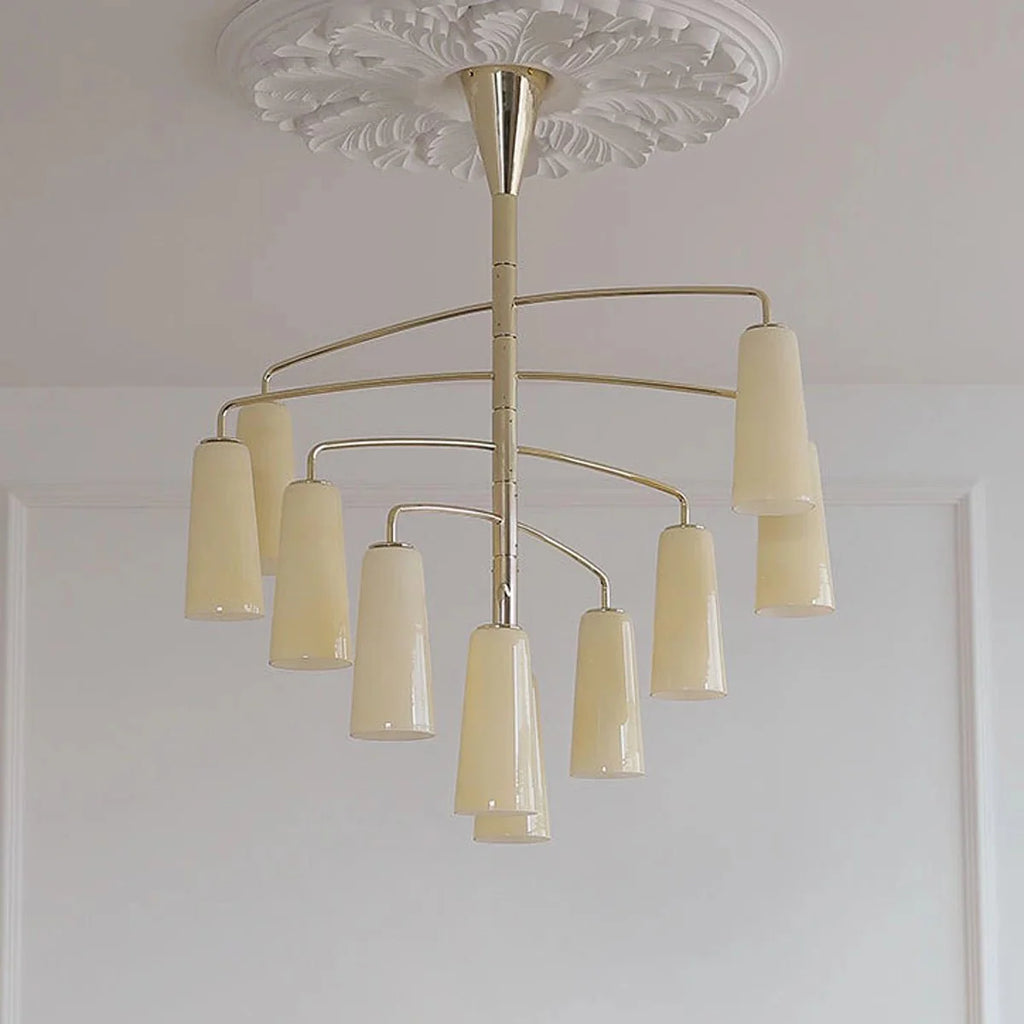 Spiral Tiered Chandelier