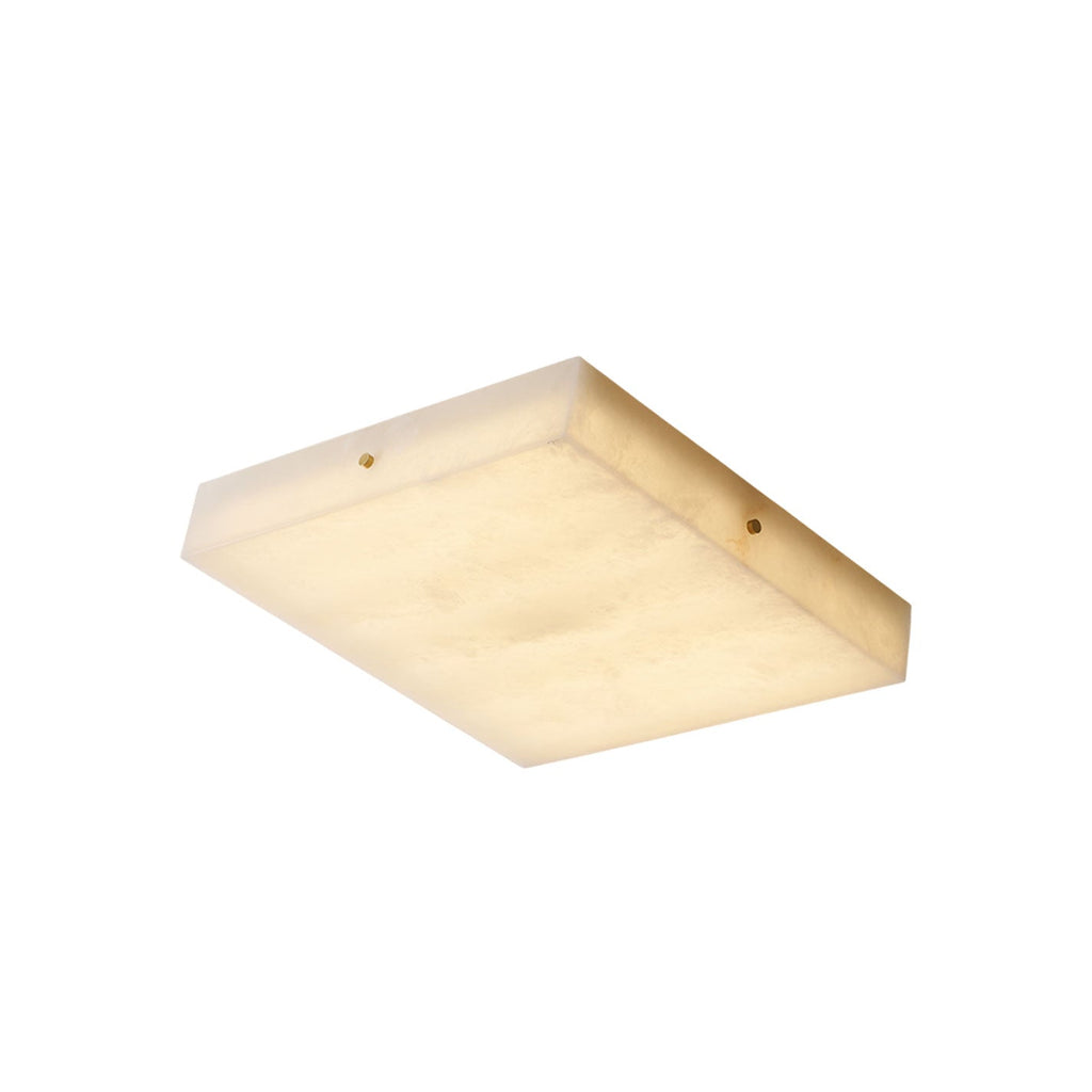 Square Alabaster Ceiling Light
