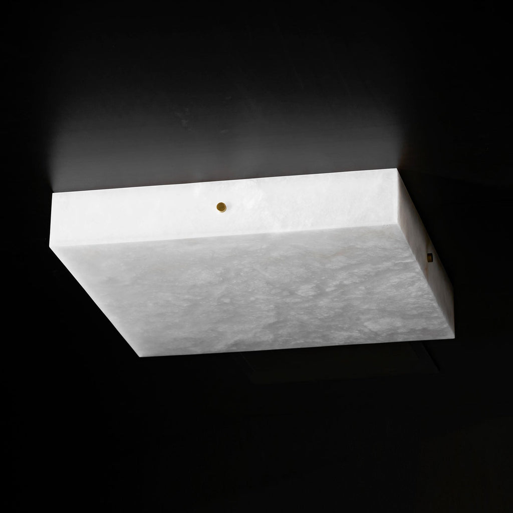 Square Alabaster Ceiling Light