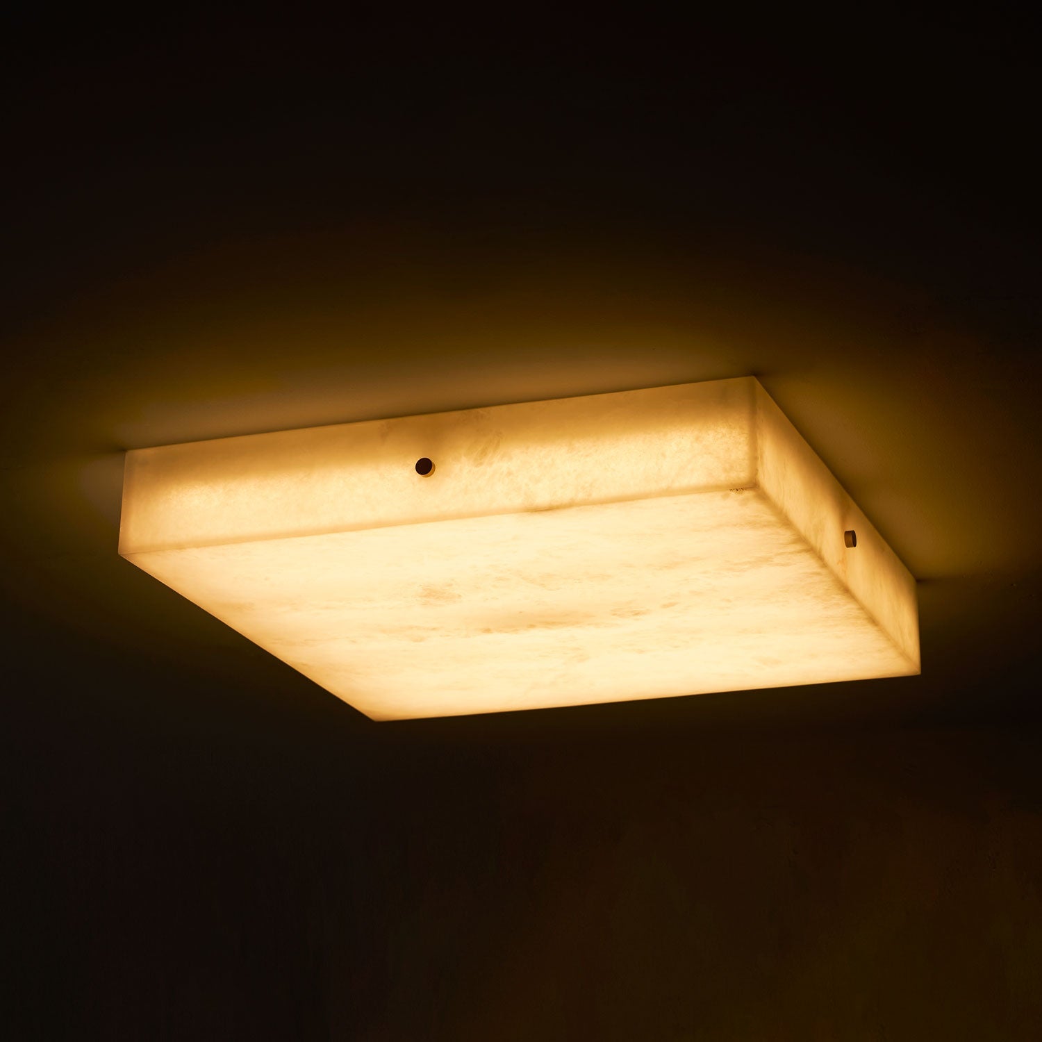 Square Alabaster Ceiling Light