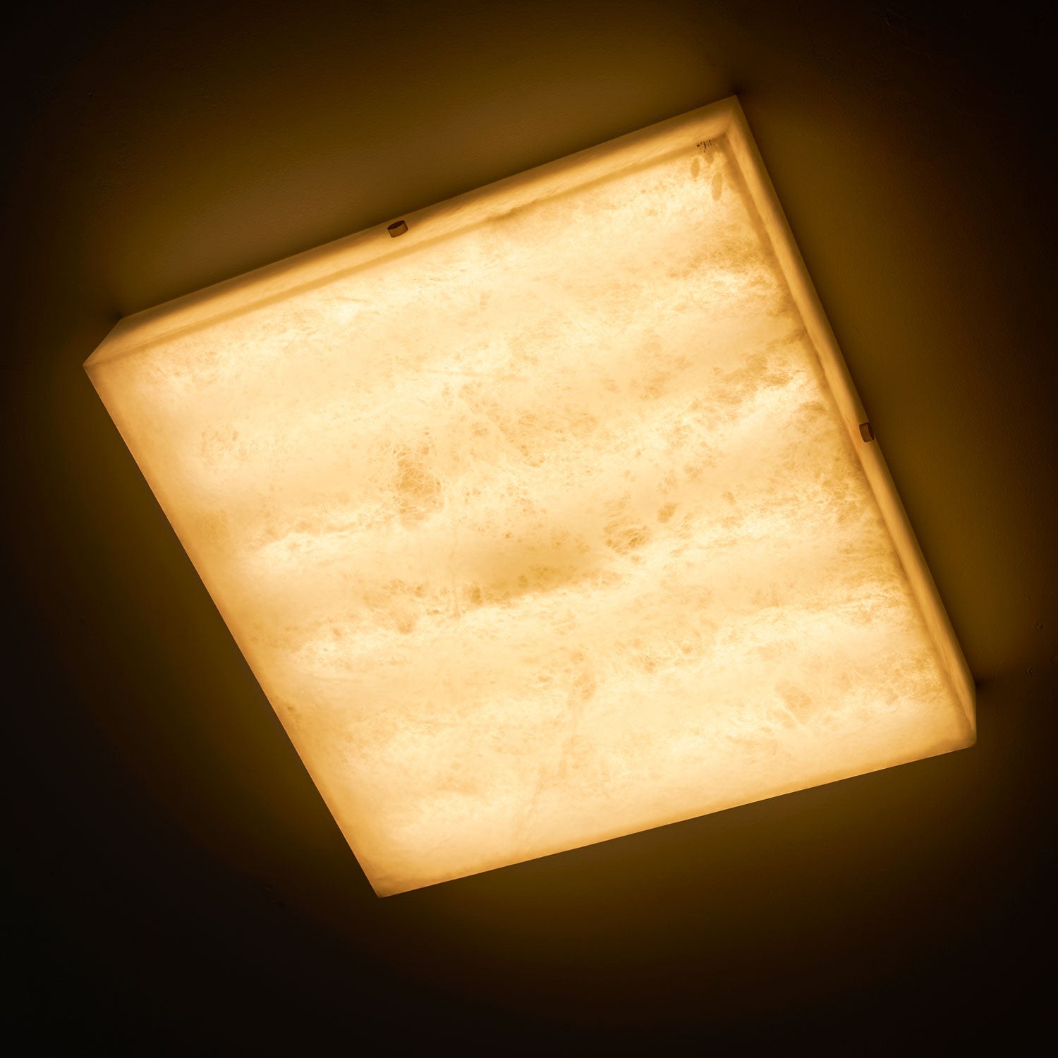 Square Alabaster Ceiling Light