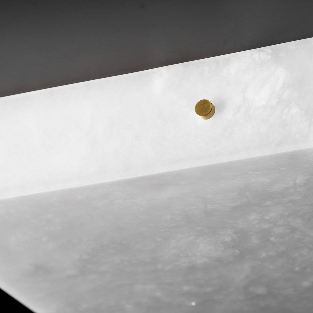 Square Alabaster Ceiling Light