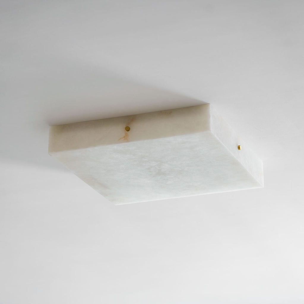 Square Alabaster Ceiling Light