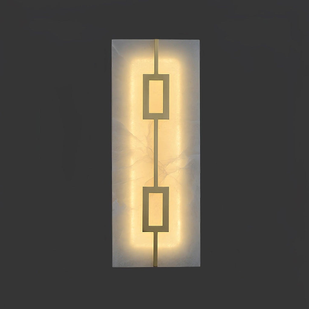 Square Alabaster Wall Lamp