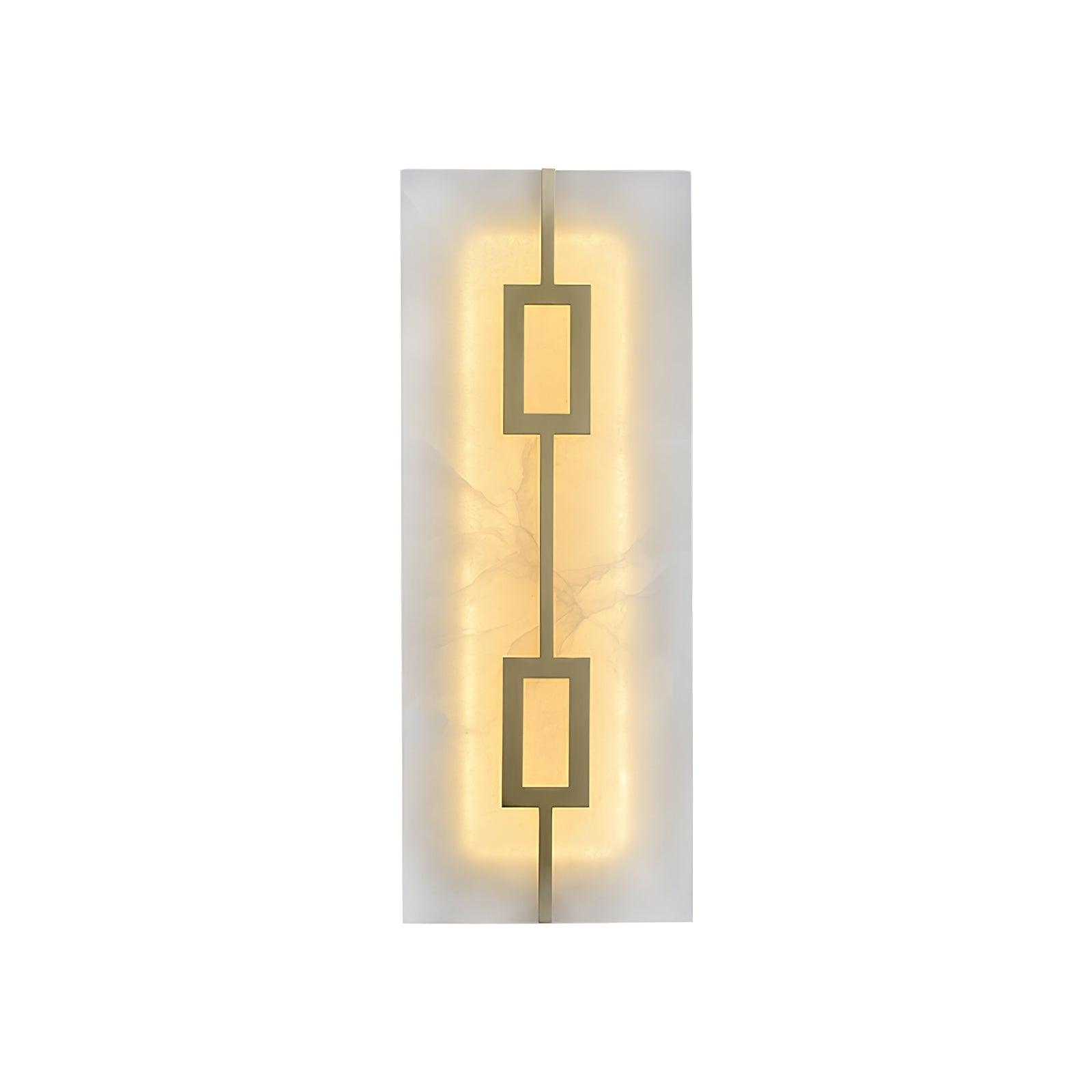 Square Alabaster Wall Lamp