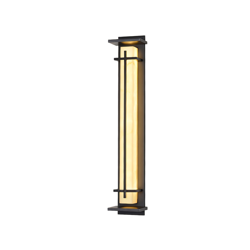 Square Outdoor Alabaster Wall Light