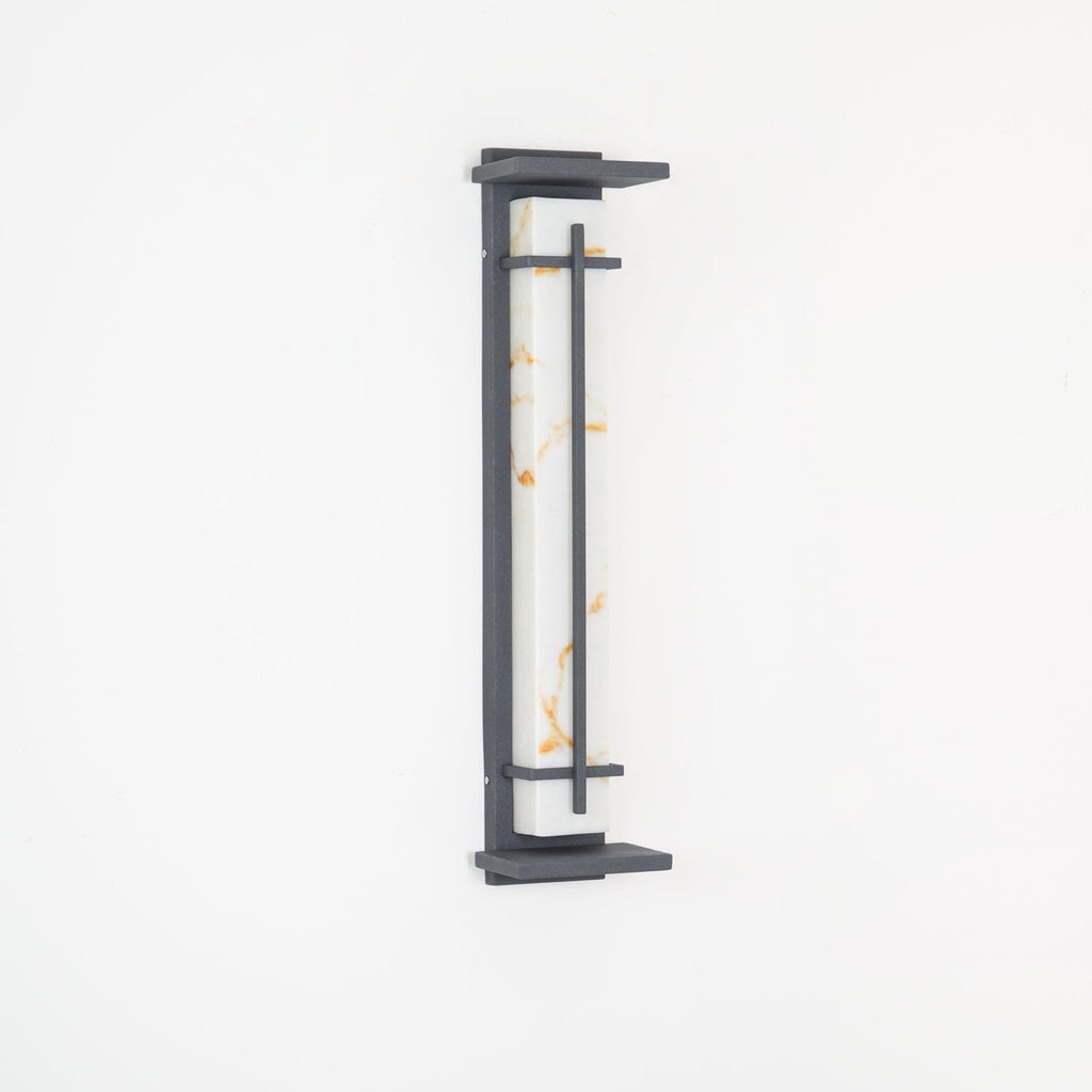 Square Outdoor Alabaster Wall Light