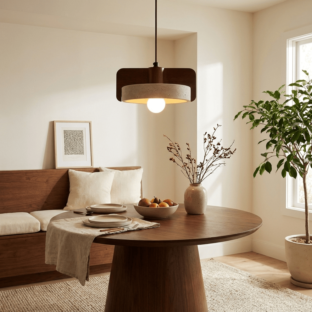 Squircle Travertine Pendant Lamp