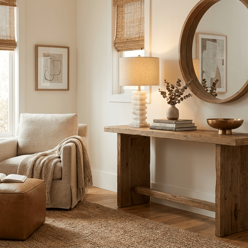 Stacked Alabaster Table Lamp