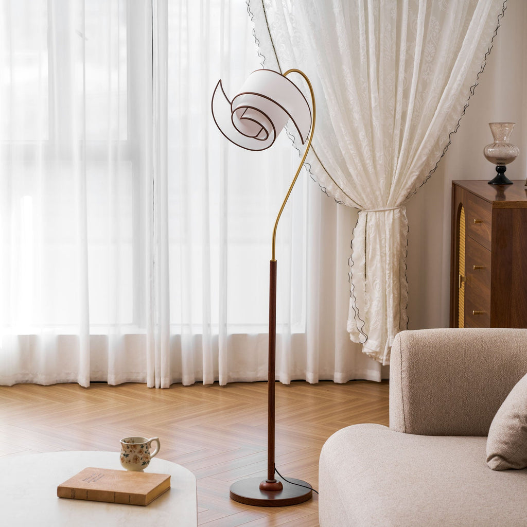 Stelmo Curved Neck Floor Lamp