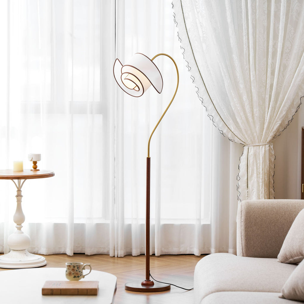 Stelmo Curved Neck Floor Lamp